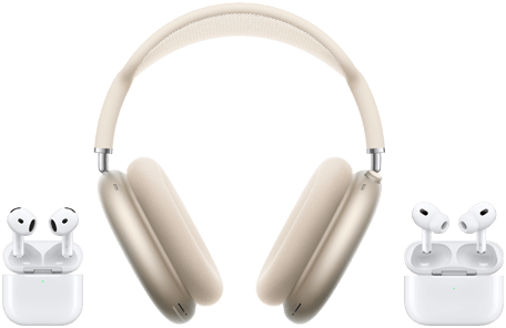 AirPods Bereich mit drahtlosen In‑Ear Kopfhörer Produkten