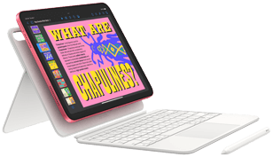 iPad, Magic Keyboard Folio und Apple Pencil