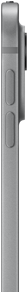 iPad Pro, Seitenansicht, Farbe Silber, dünnes Profil, Aluminiumgehäuse, Lautstärketasten und Pro Kamera-System
