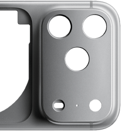 iPhone 17 Pro, Rückseite, geschmiedetes Aluminium Unibody Gehäuse