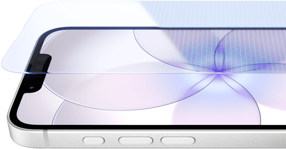 iPhone 17e, Vorderseite mit Ceramic Shield 2, Seite, Weiß, Tasten: Action, Lautstärke