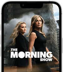 iPhone 17e Display mit der Apple TV Serie The Morning Show
