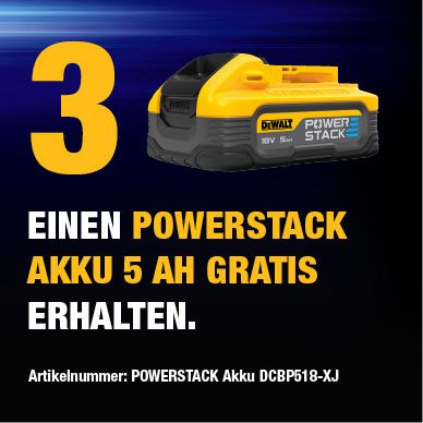 Einen Powerstack Akku 5 Ah Gratis erhalten