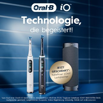 Jetzt Oral-B kaufen und gratis Sony Lautsprecher sichern!