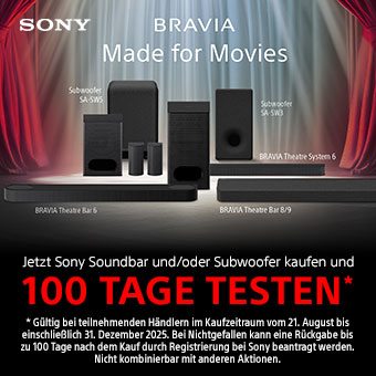Sony 100 Tage testen