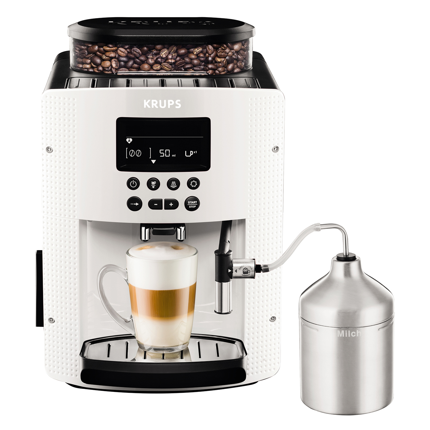 Krups EA8161 Kaffeevollautomat Weiß