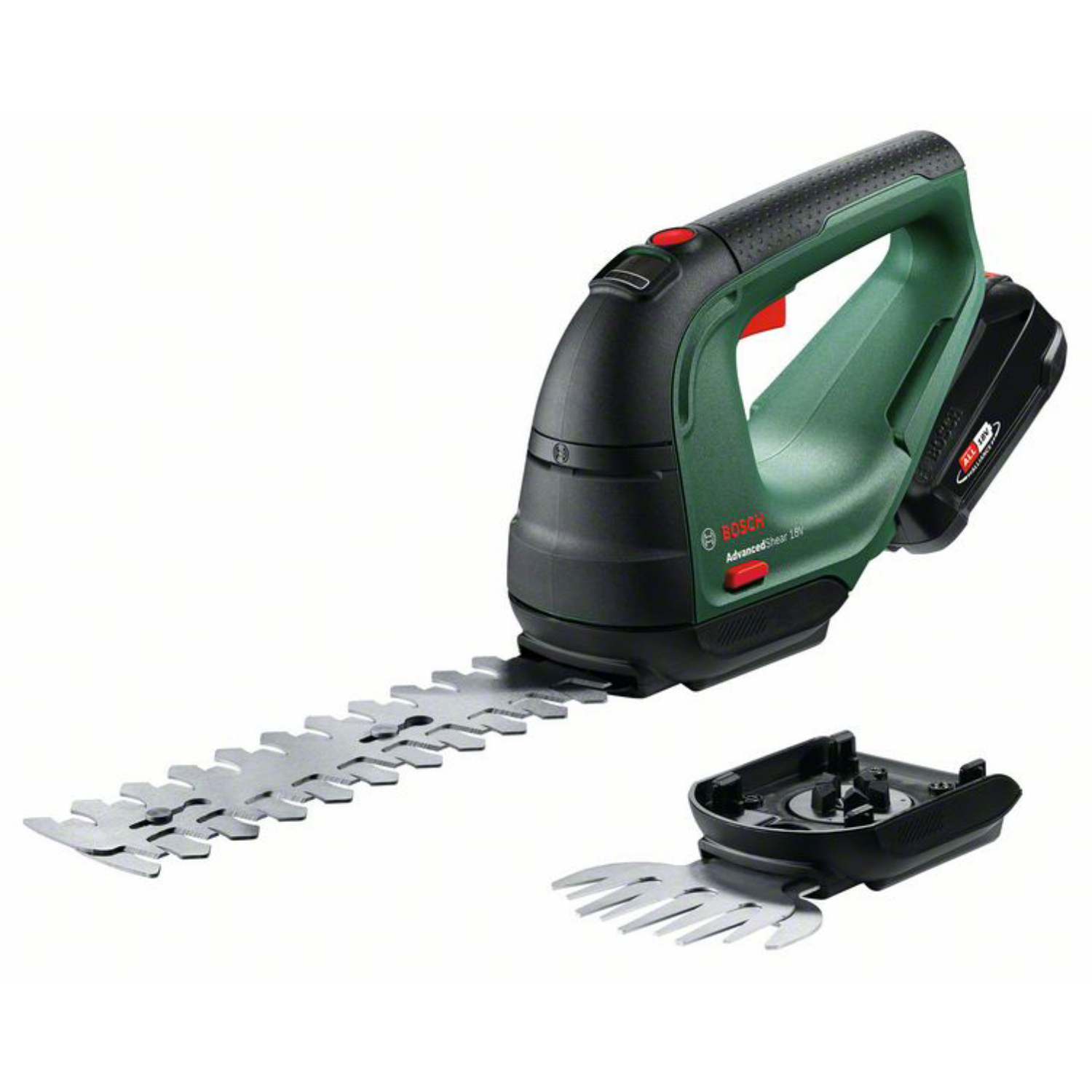 Bosch AdvancedShear Akku-Gras- /Strauchschere inkl. Akku 2.0Ah