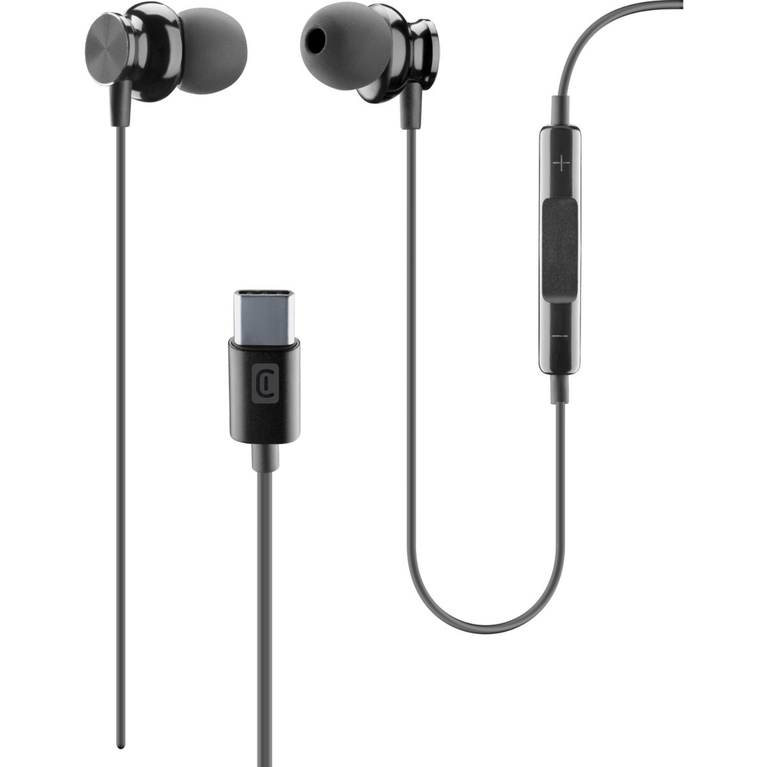 Cellularline In-Ear Headset USB-C, black für USB Type-C
