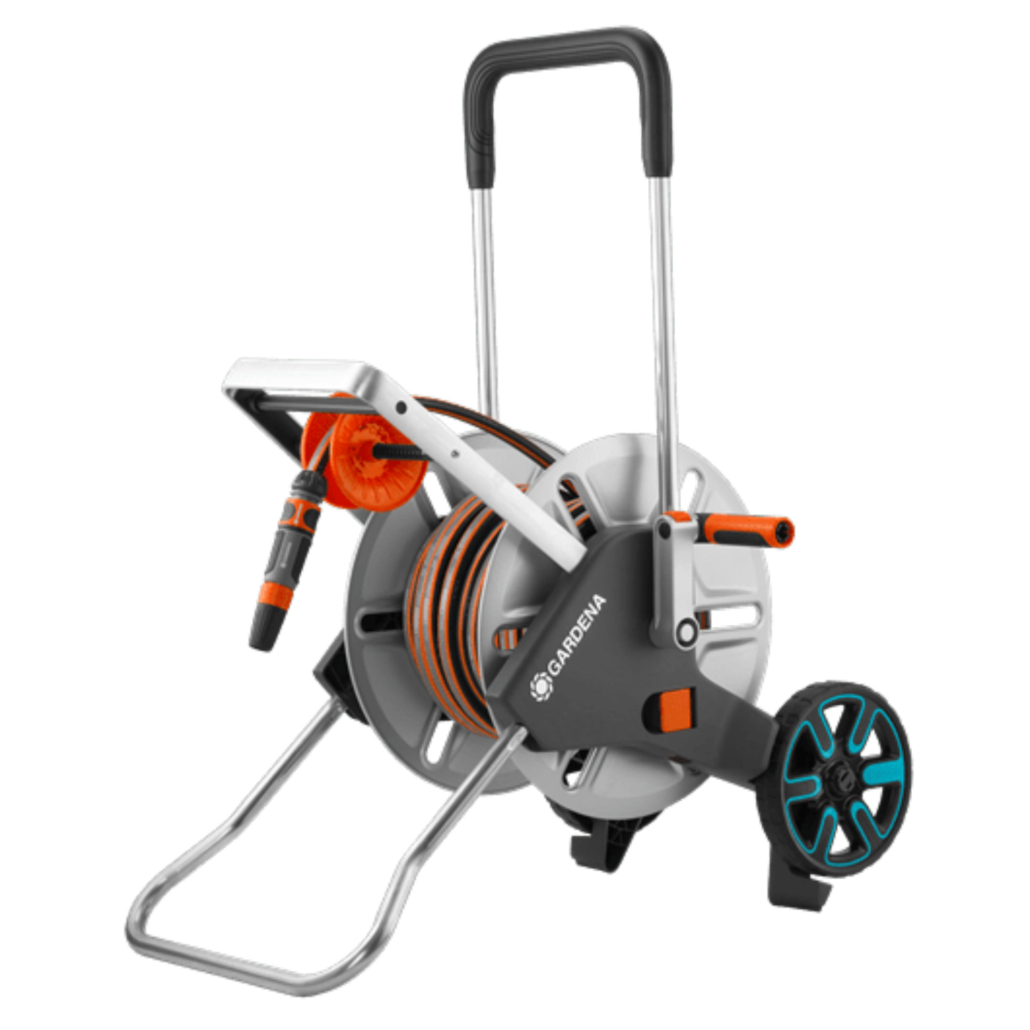 Gardena Schlauchwagen CleverRoll M Easy Metall Set, 25 Meter,