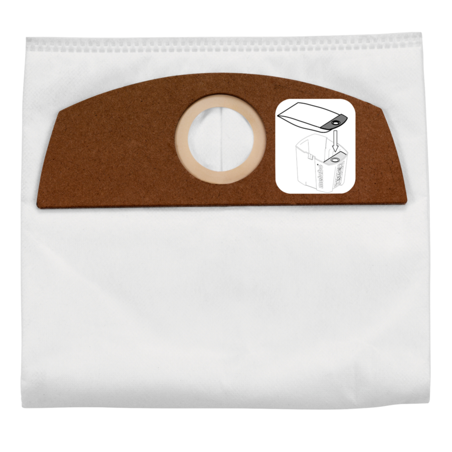 Metabo Vliesbeutel 6 l, AS 18 L PC Compact, 5 Stück Vlies-Filterbeutel