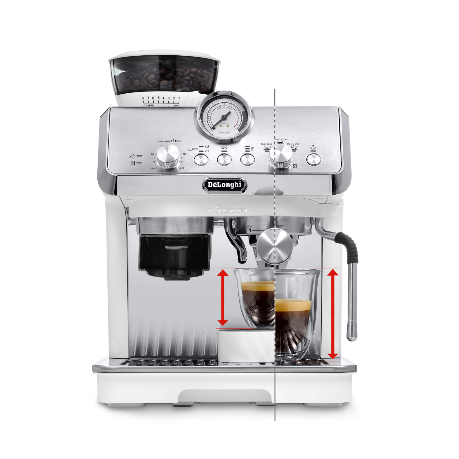 Delonghi EC9155.W La Specialista Arte Siebträger Espressomaschine