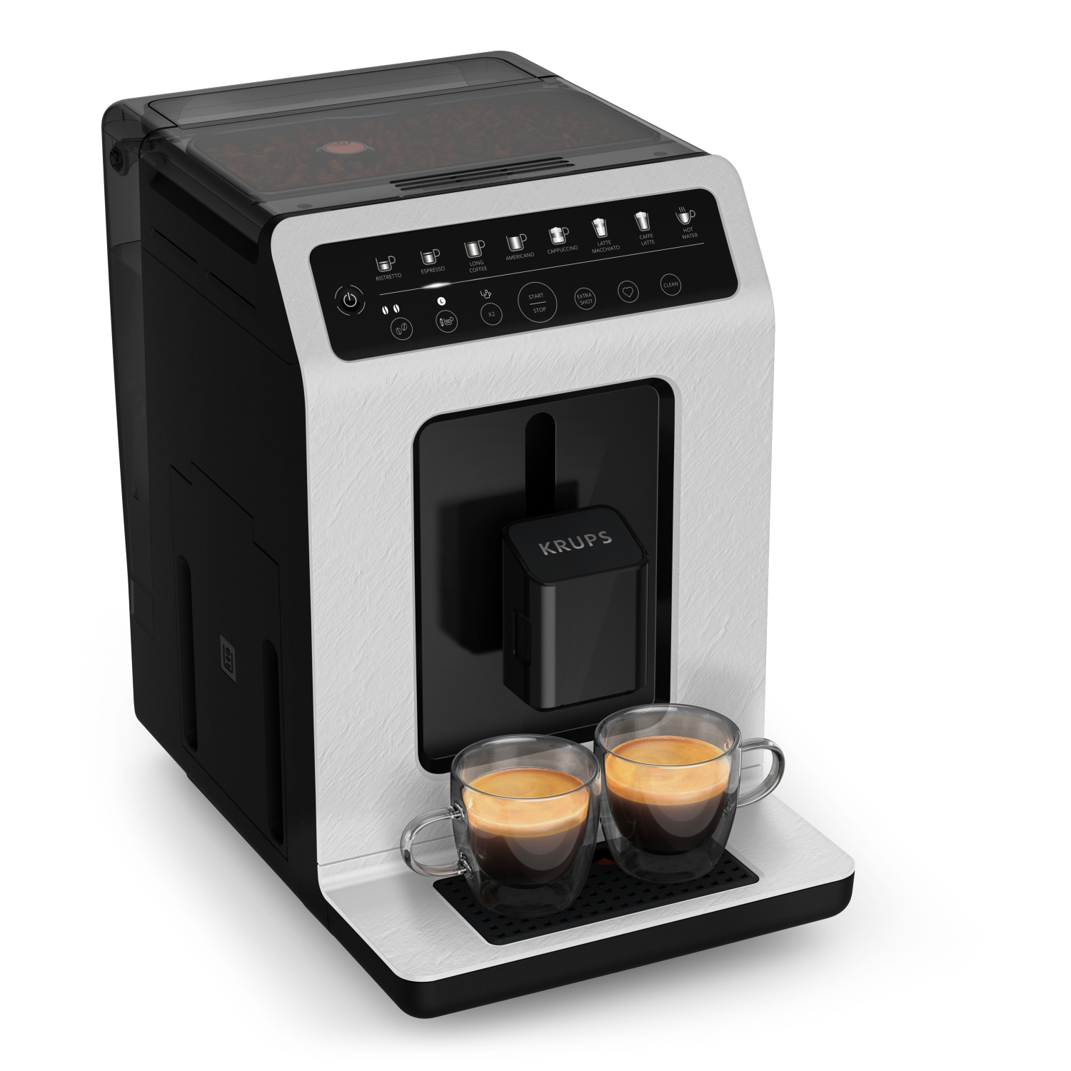Krups EA 897A Evidence ECO design Kaffeevollautomat mit Milchschlauch
