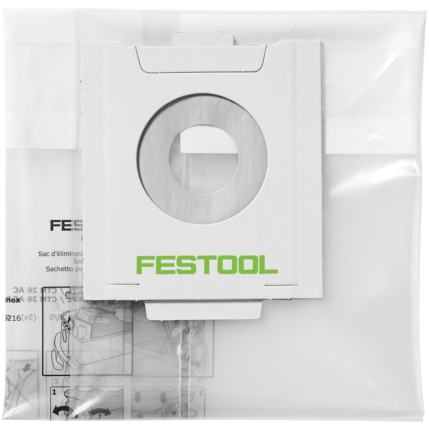 Festool Entsorgungssack ENS-CT 26 AC/5 Zubehör für Absaugmobile CT und