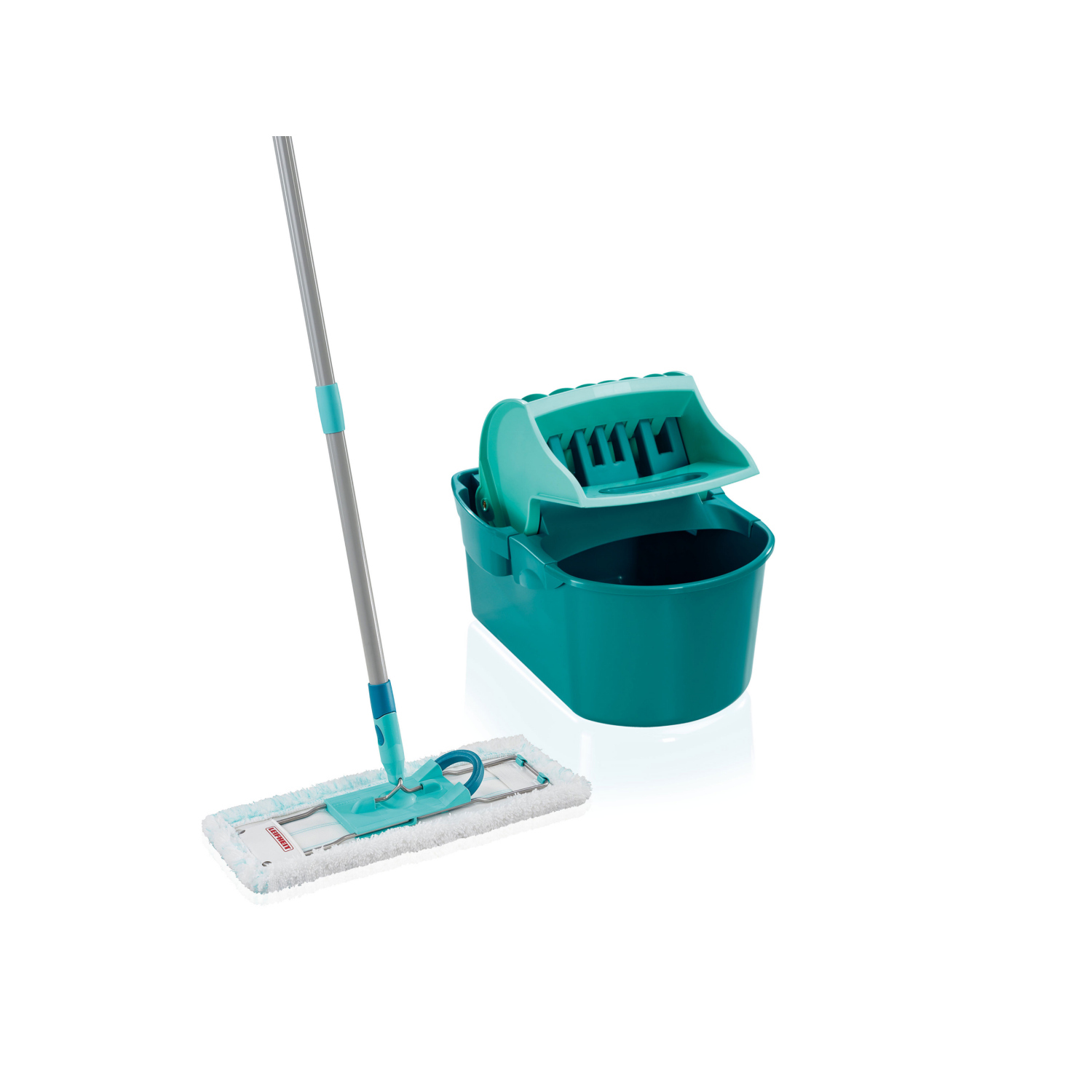 Leifheit Profi Compact Bodenwischer Wischtuchpressen-Set, 55092
