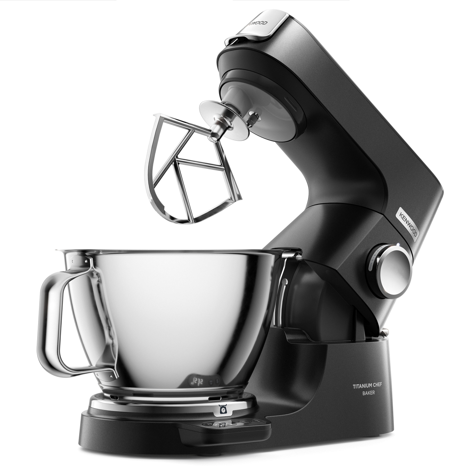 Kenwood KVC85.004BK Titanium Chef Baker Küchenmaschine mit Waage und T