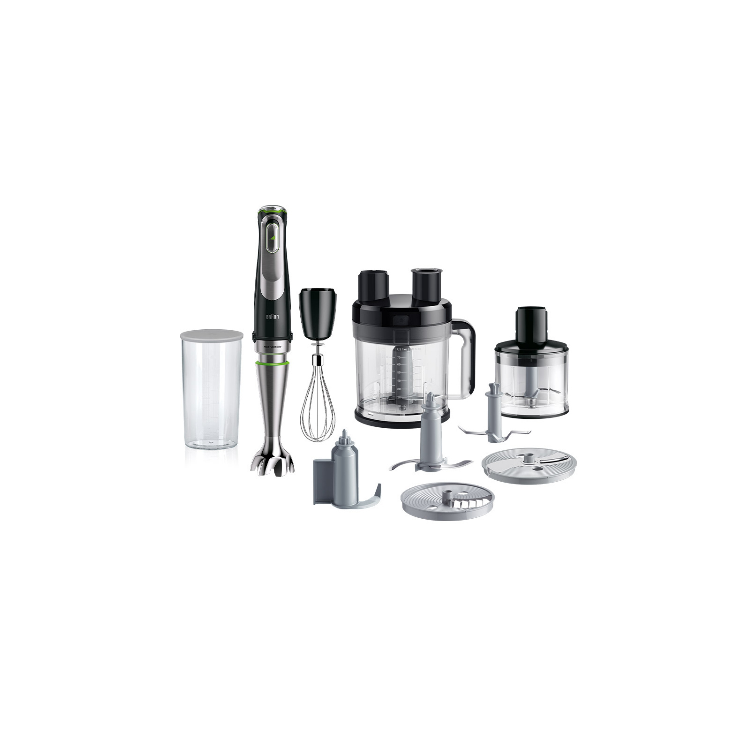 Braun MQ 9195XLI MultiQuick 9 Stabmixer Set, 1200 Watt