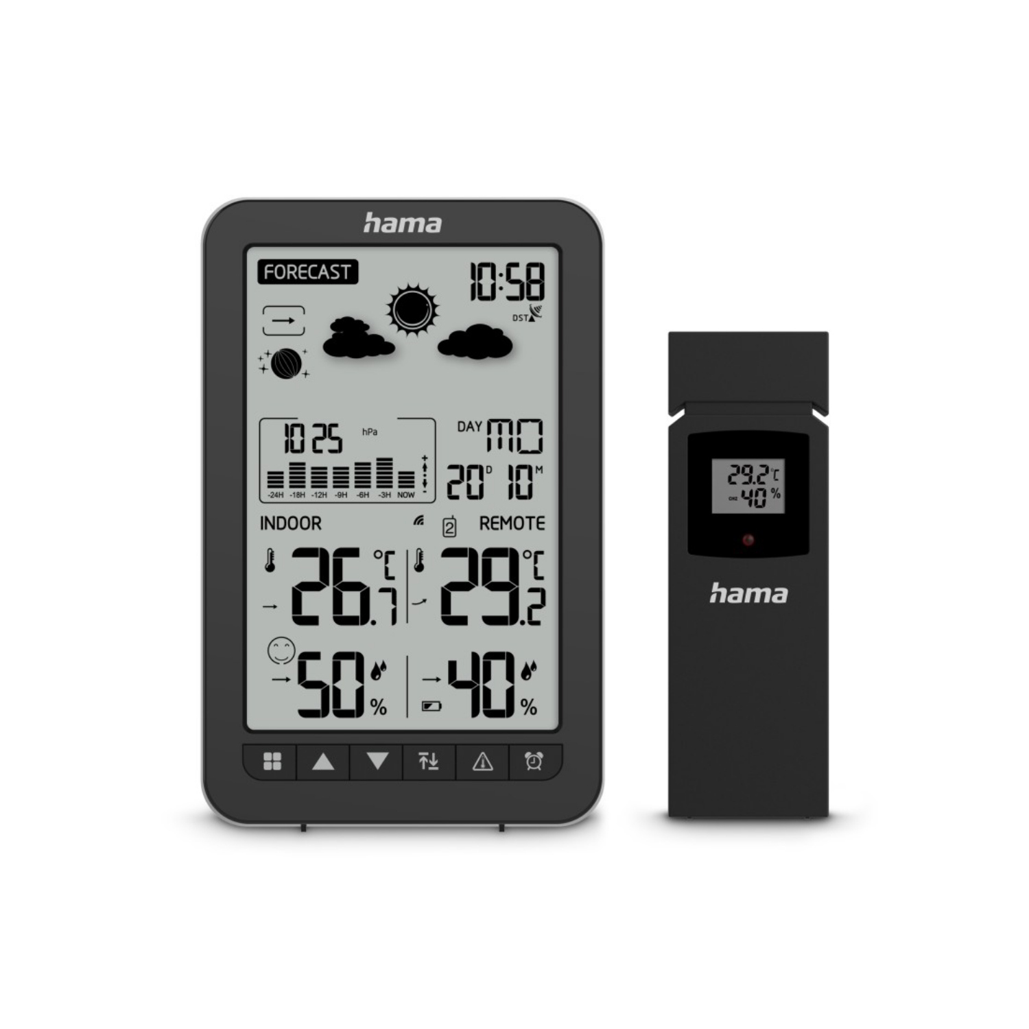 Hama Wetterstation Ko Samui mit Aussensenor, Funk, Wecker