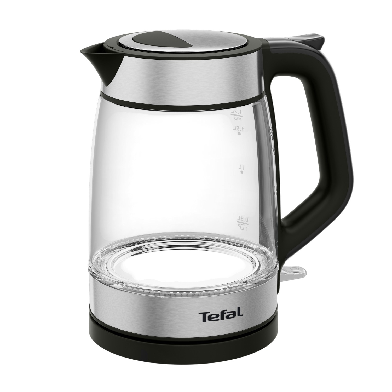 CONCEPT Glas-Wasserkocher 1,7 L, 2200 W, Mit Borosilikatglas, STRIX-Stecker, Kalkfilter & Automatischer Abschaltung – Inkl. Drehbarer Basis