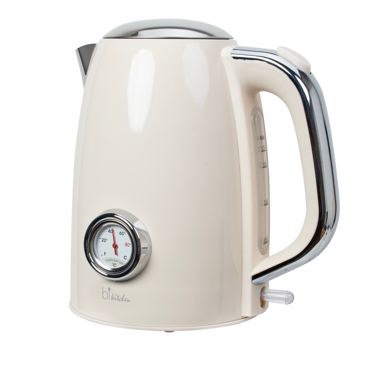 Bikitchen nostalgia 170 Wasserkocher cremeweiß, 1,7 Liter