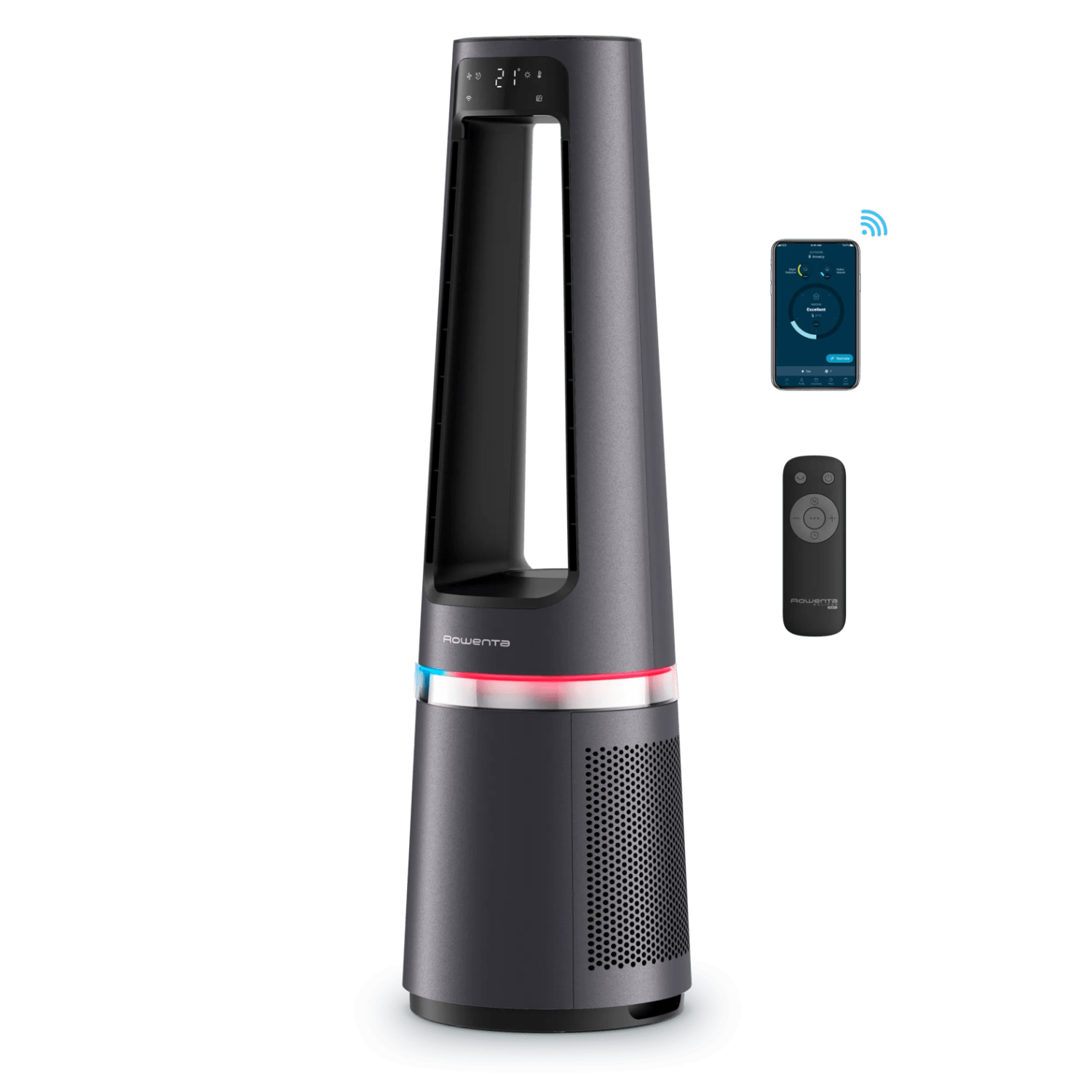 Rowenta QU5072F0 Luftreiniger Eclipse 3-in-1 Connect Luftreiniger