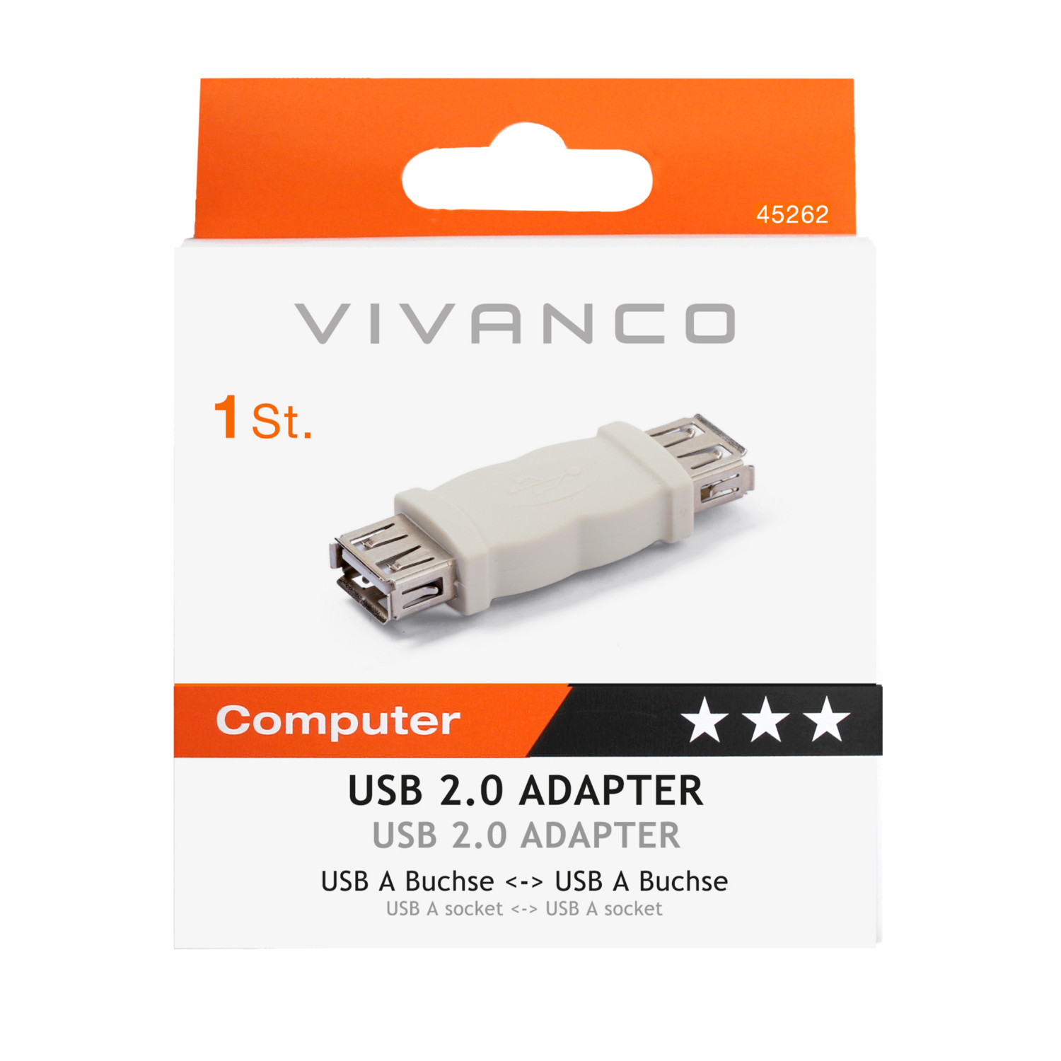 USB 2.0 Adapter, A-Kupplung auf A-Kupplung (Computer) 