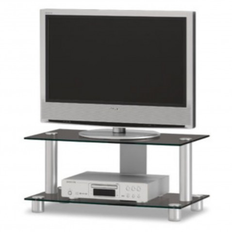 JUST-RACKS TV8552 AL BG Glas schwarz