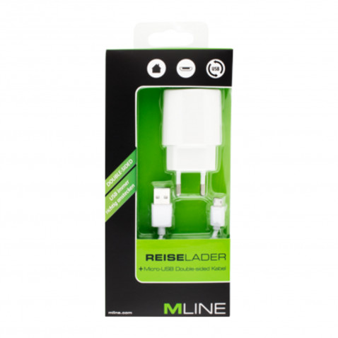Mline Reiselader Micro USB weiss