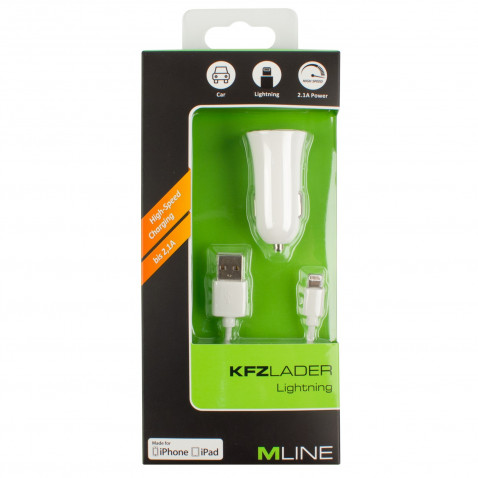 Mline Kfz Lader Apple Lightning 2,1 A