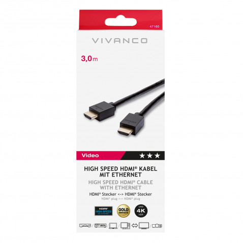 VIVANCO High Speed HDMI-Ethernet 3m