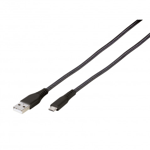 VIVANCO 1,5M USB-A <-> MICRO-USB, schwar