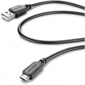 Cellularline Micro USB Kabel 1m schwarz
