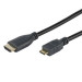 VIVANCO Mini High Speed Kabel 1,5m grau