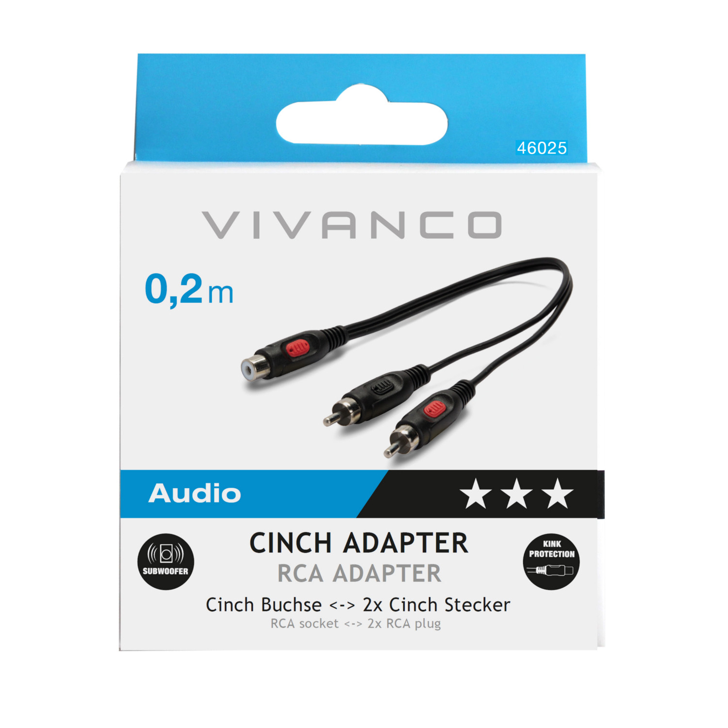 Home Cinema C14-5Bl Cinch Kabel2xcinch-Stekker Naar 2xcinch-Stekker 5.00Mtr