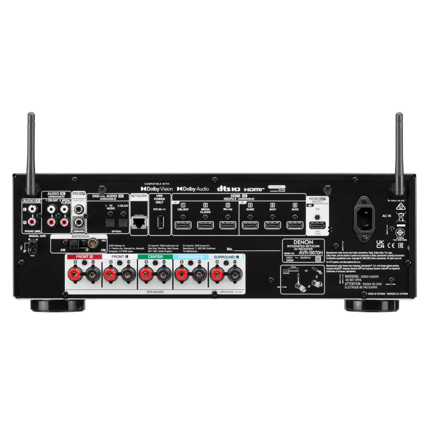 Denon AVR-S670H schwarz