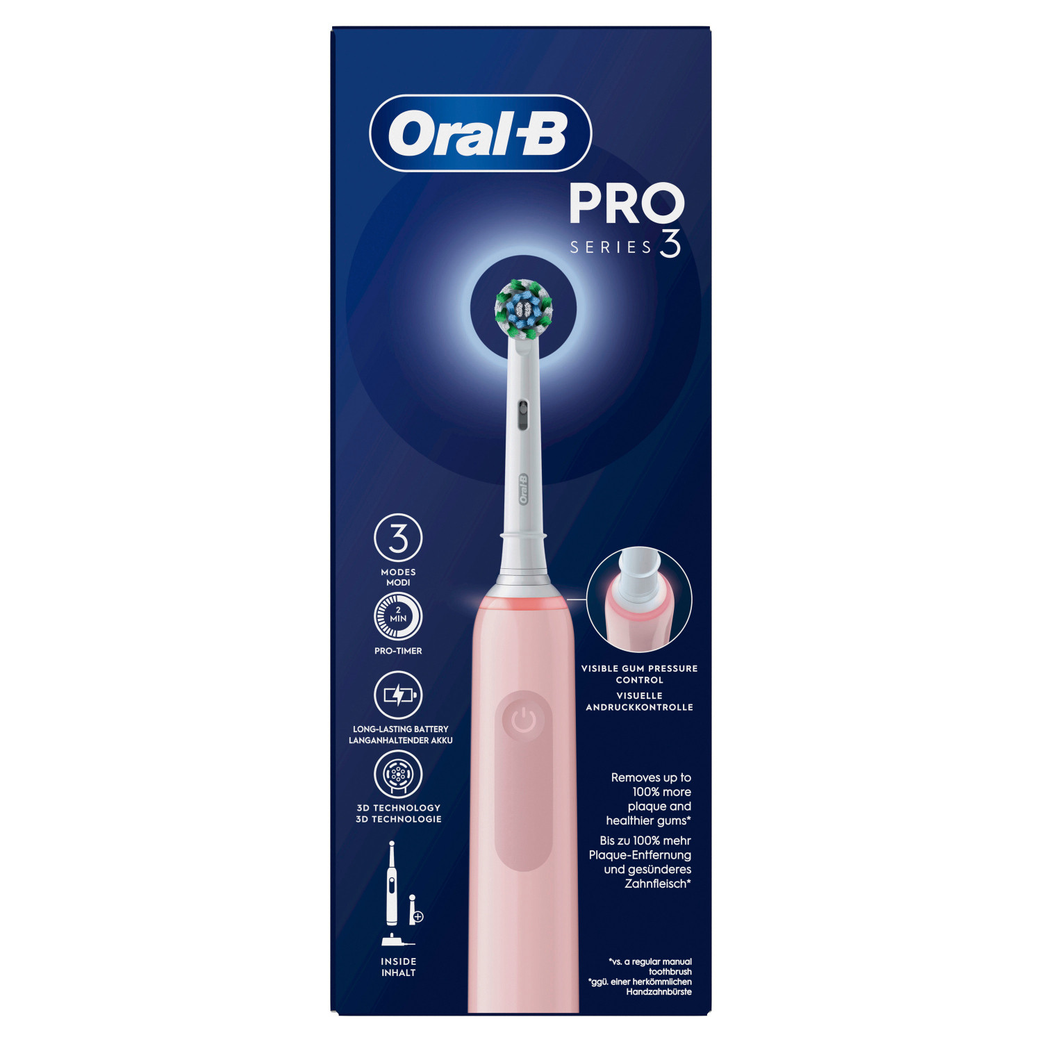 Oral B Pro 3 3000 Cross Action Pink