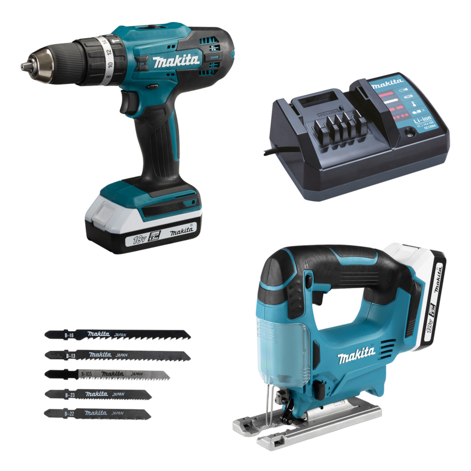 Makita DK18B59Y G-Serie Combo | electronic4you