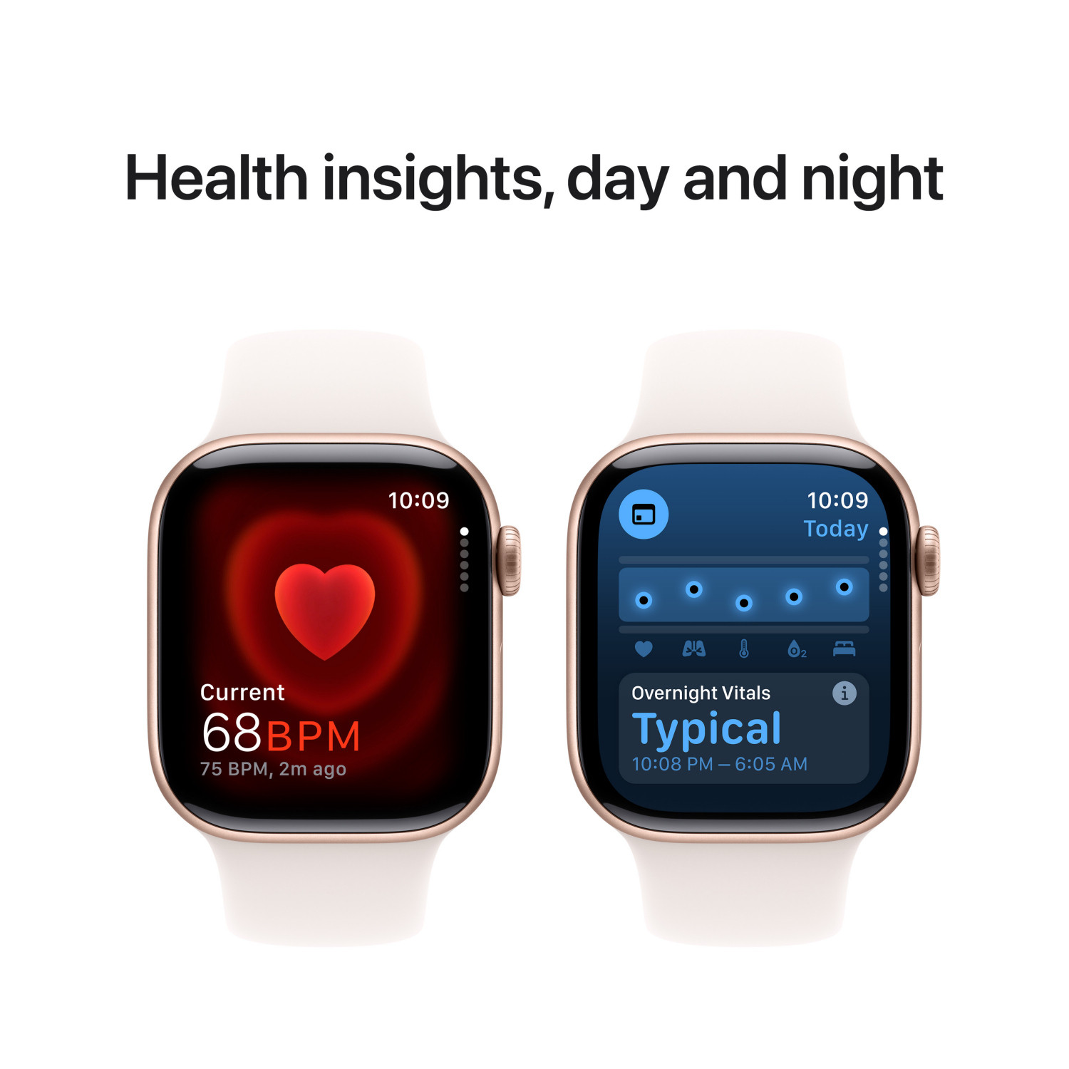 Apple Watch Series 10 GPS 42mm S M MWWH3QF A Aluminiumgehause Rosegold Sportarmband Blassrosa