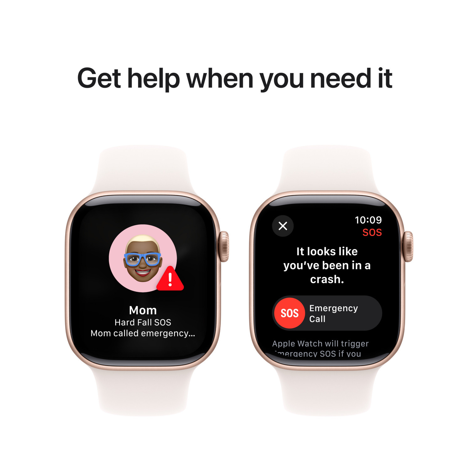 Apple Watch Series 10 GPS 42mm S M MWWH3QF A Aluminiumgehause Rosegold Sportarmband Blassrosa