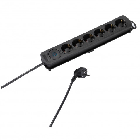 Vivanco 6er Steckdosenleiste schwarz 2,5