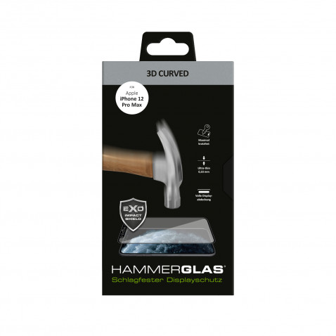 Mline 3D Curved Glas f. iPhone 12 Pro Ma