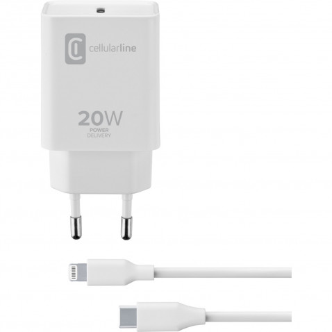 Cellularline Lade-Set 20W lightning