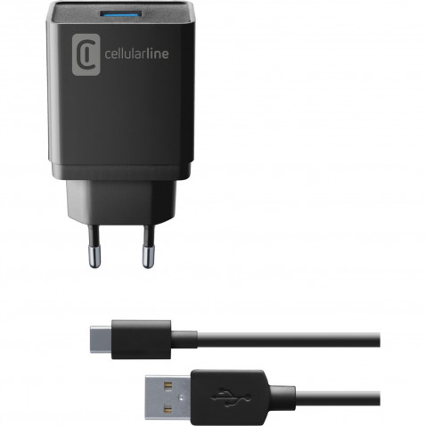 Cellularline Reiselader-Set 10W USB C bl