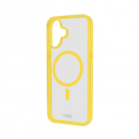 SBS Mag Frame Case gelb für iPhone 16