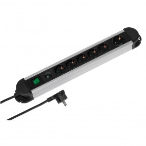 Vivanco 6er Steckdosenleiste Alu 2m