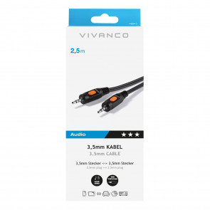 VIVANCO Klinken-Verbindung 3,5mm 2,5m