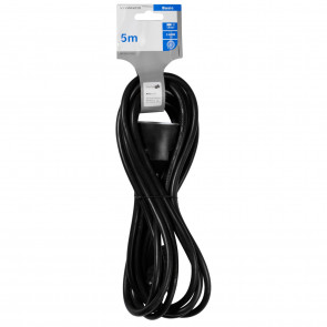 Vivanco Schuko-Verlängerung schwarz 5m