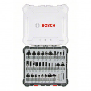 Bosch 30 tlg Mixed Fräser Set 6mm Schaft