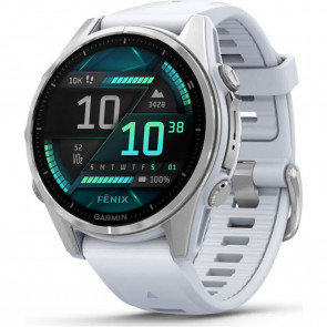 Garmin Fenix 8 43mm Steinweiss/Silber
