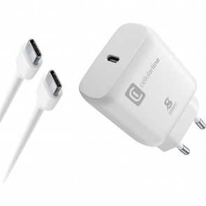 Cellularline Reiselader 25W inkl. Kabel
