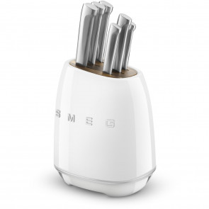 SMEG KBS02WH Messerblock 6 teilig